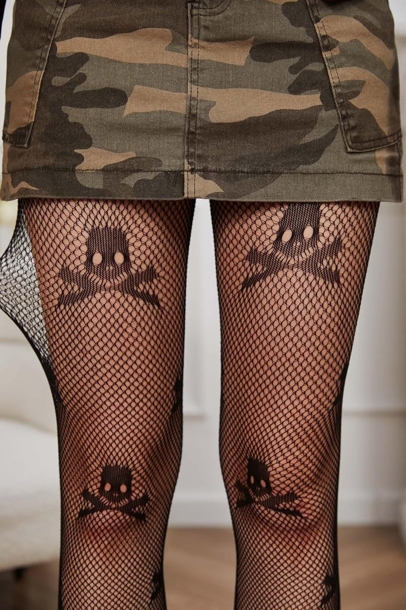 Qilubar Festival Fishnet Stockings, Star Tights, High-Waist Tights for Women - Image 1